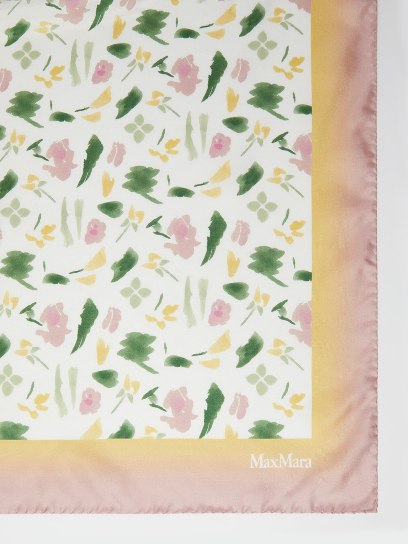Max Mara CARRE90W Printed silk scarf outlook