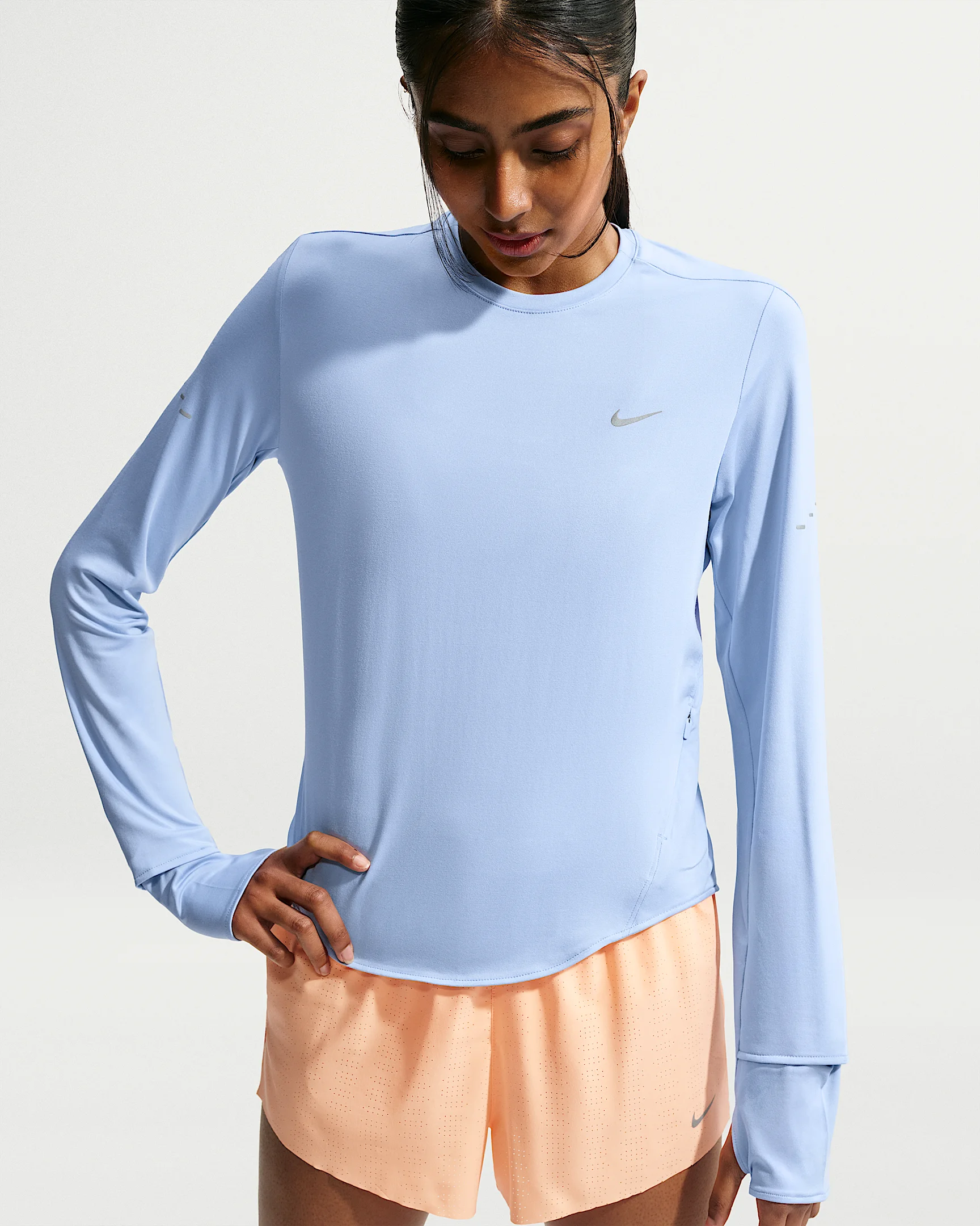 Nike Swift Women's Dri-FIT UV Long-Sleeve Crew-Neck Running Top - 1
