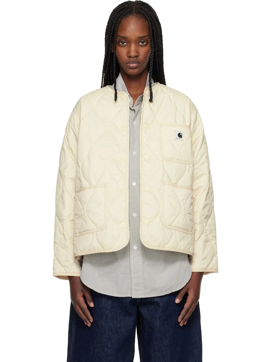 Beige Skyler Liner Jacket - 1