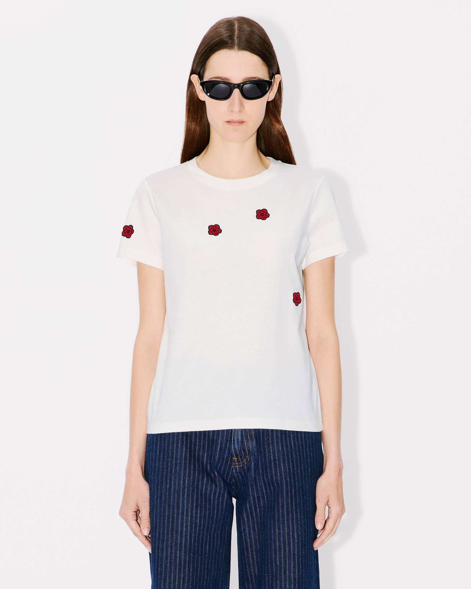 'Boke Flower' classic embroidered T-shirt - 3
