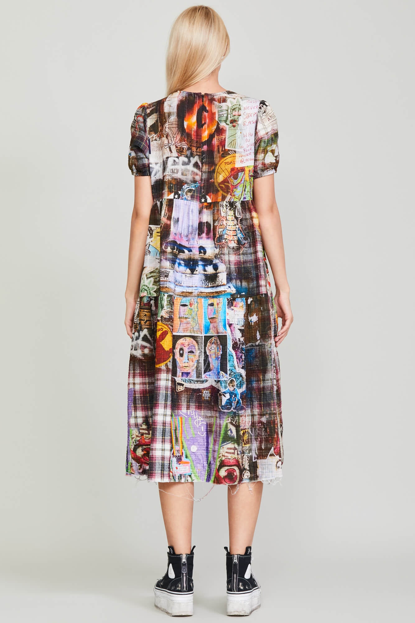 RELAXED MIDI - GRAFFITI PLAID - 5