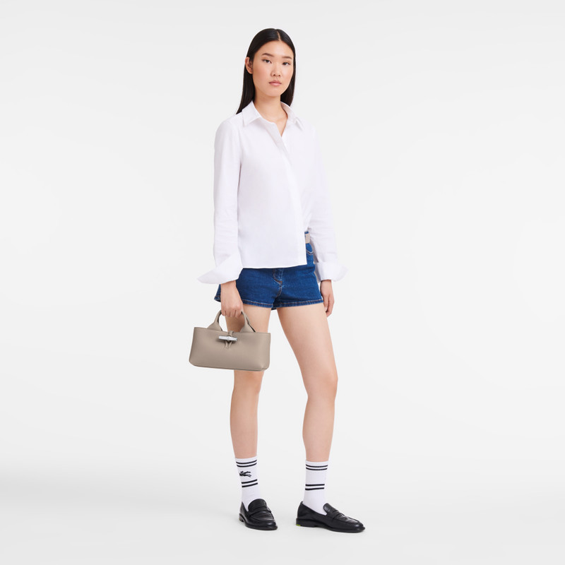 Longchamp Le Roseau S Handbag Clay - Leather outlook