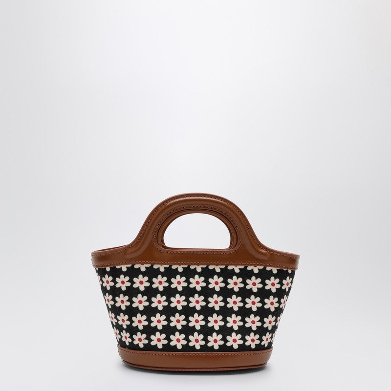 Marni Black Micro Tropicalia Bag With Daisy Print Women - 3