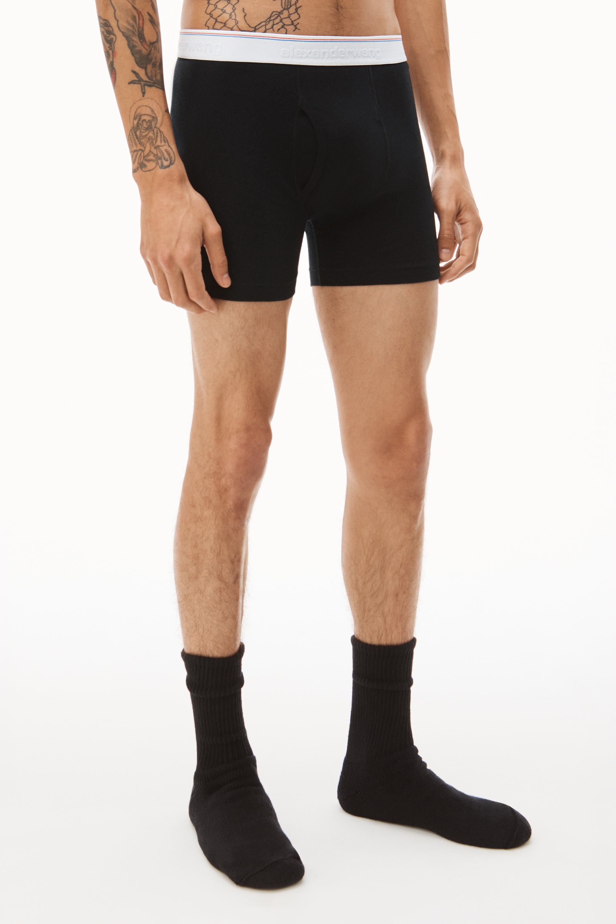 BOXER BRIEF IN RIBBED JERSEY - 3