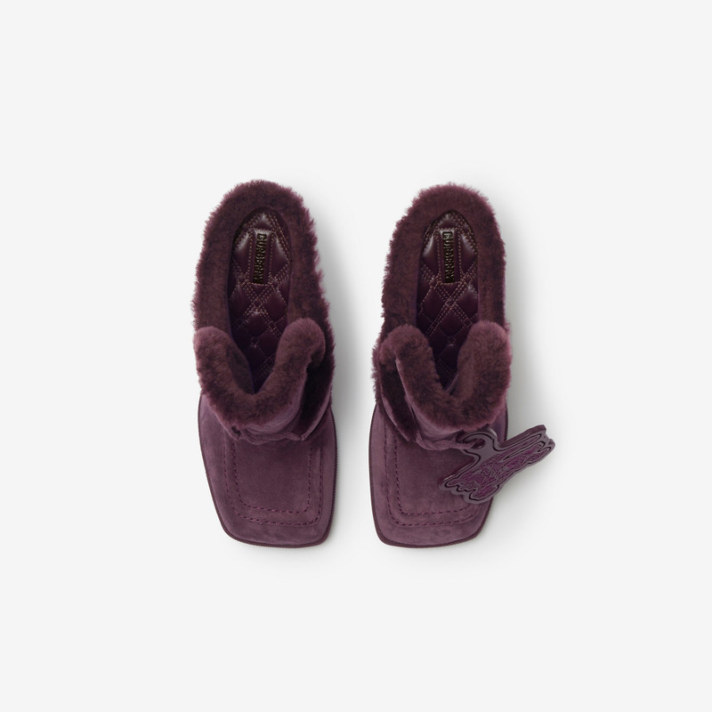 Suede 과 Shearling Highland Mules 5