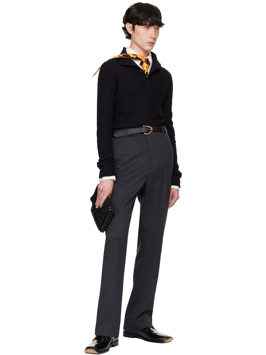 Black Comma Lace-Up Derbys - 5
