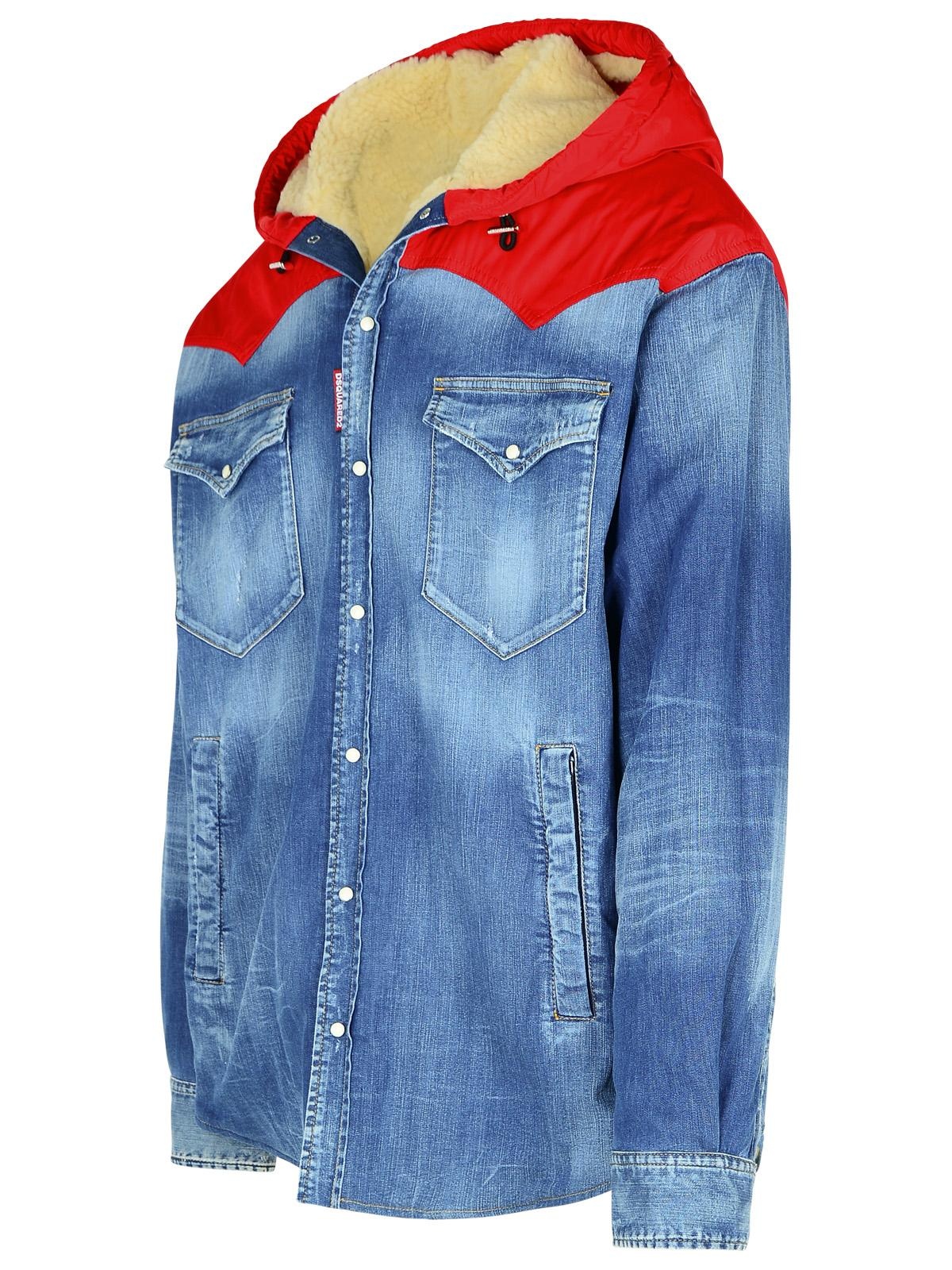 Dsquared2 Blue Cotton Jacket Man - 2