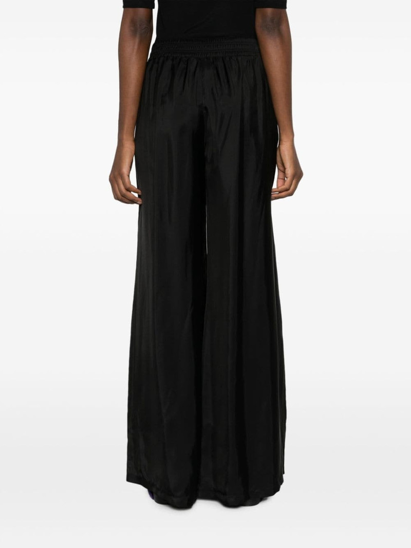 elasticated-waist satin palazzo pants 4