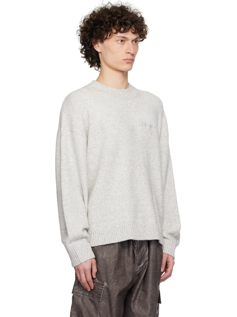Gray Marled Knit Sweater 2