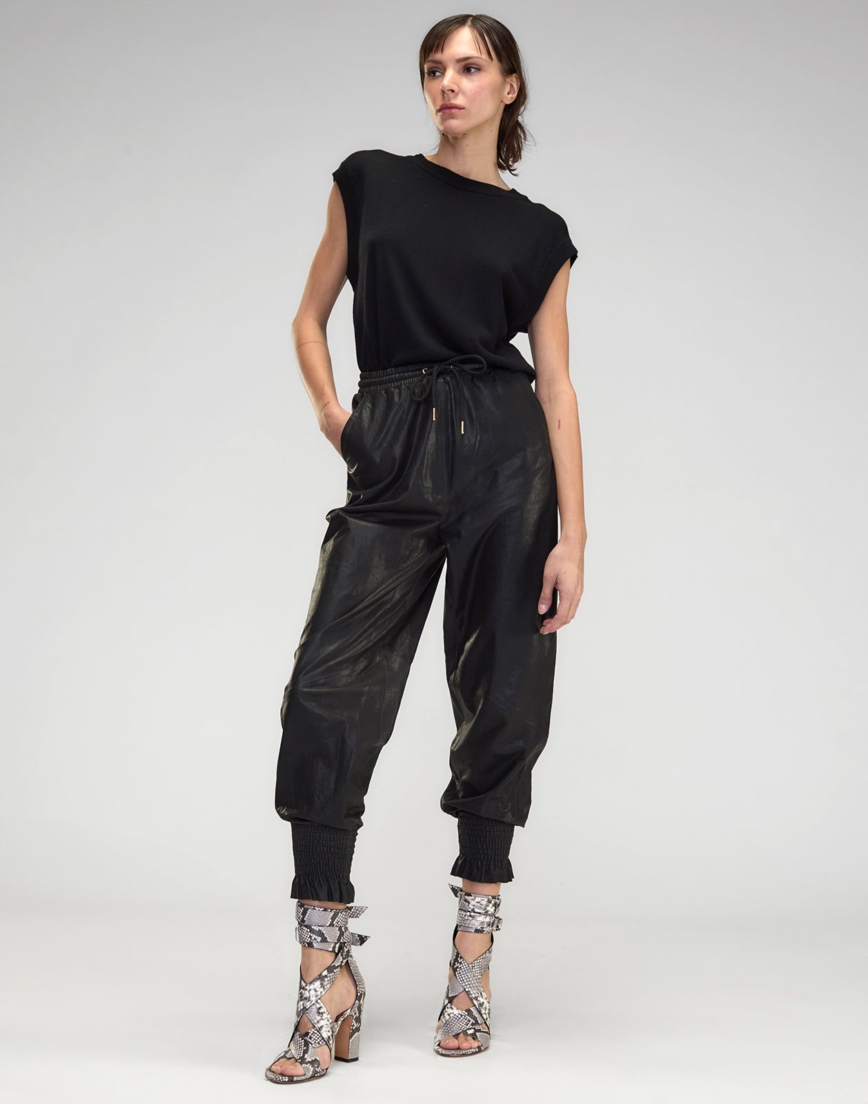 The London Leather Jogger - 3