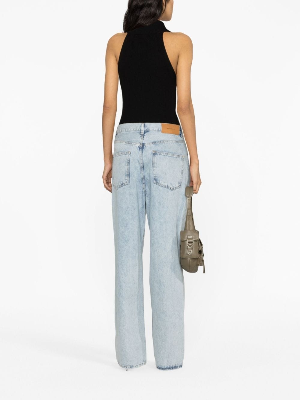 low-rise straight-leg jeans - 4