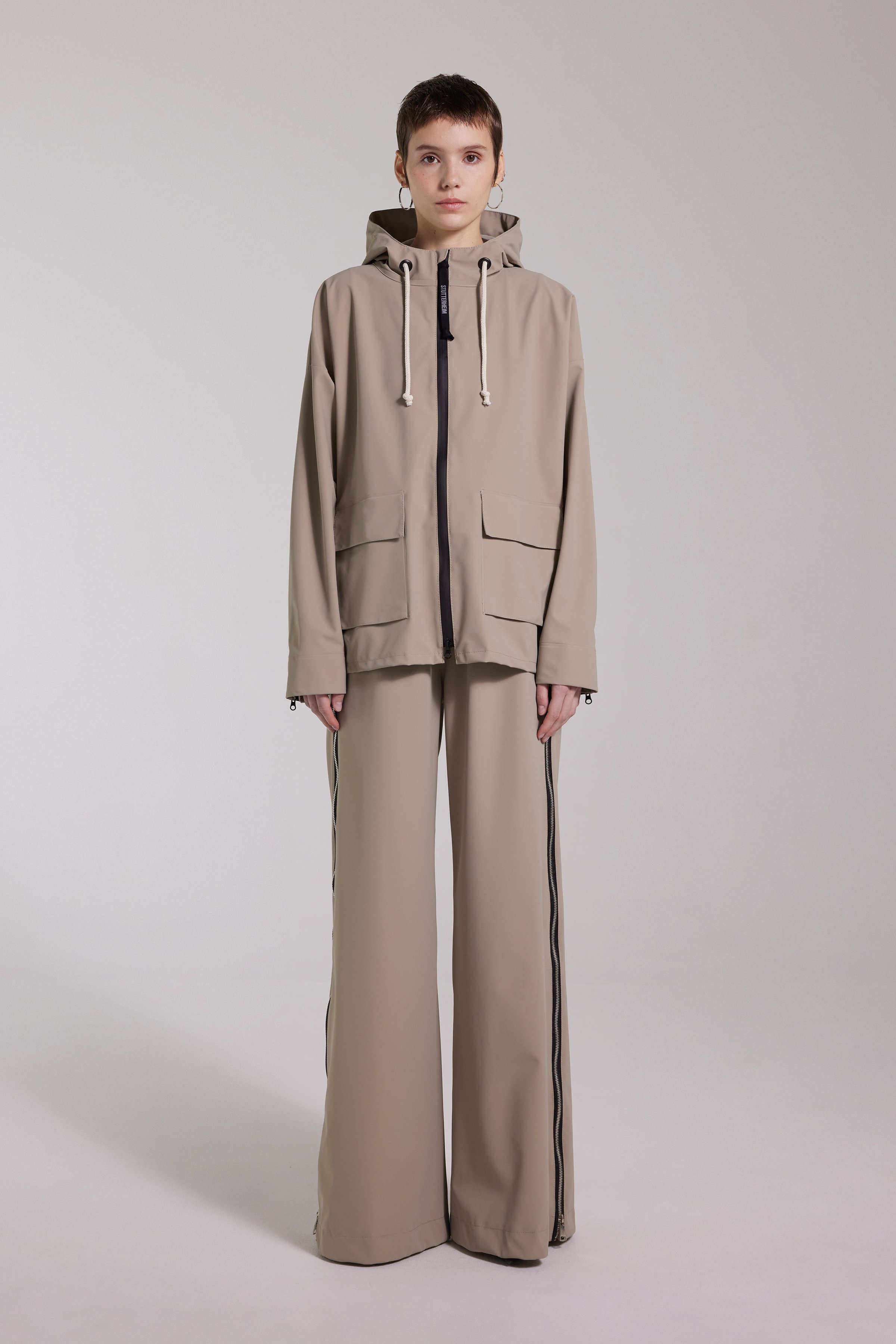 Sandviken Matte Zip Raincoat Potato - 4