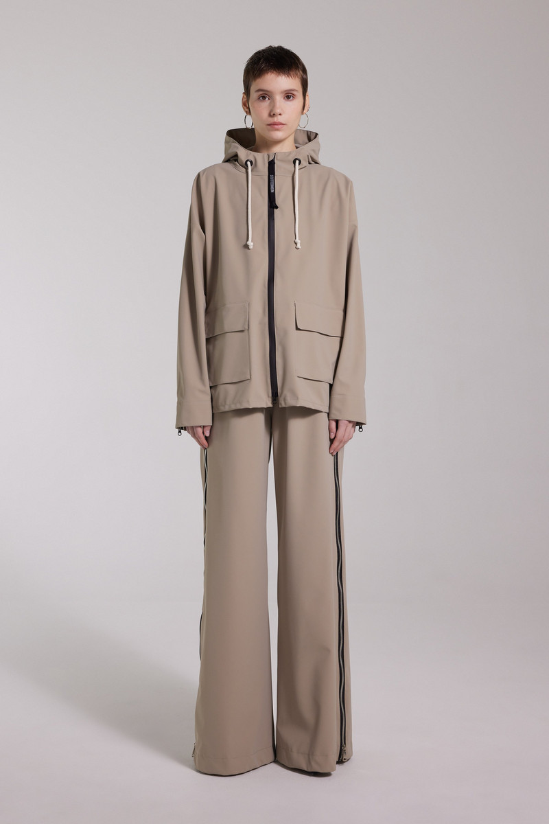 Sandviken Matte Zip Raincoat Potato 4