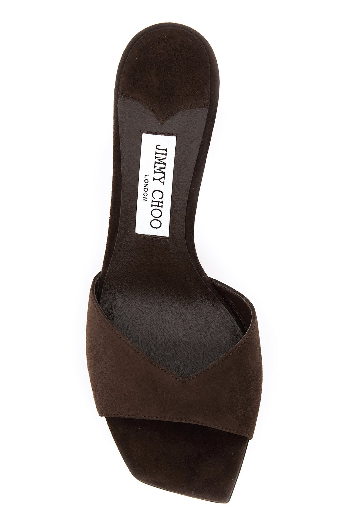 Brown suede Skye 70 mules - 4