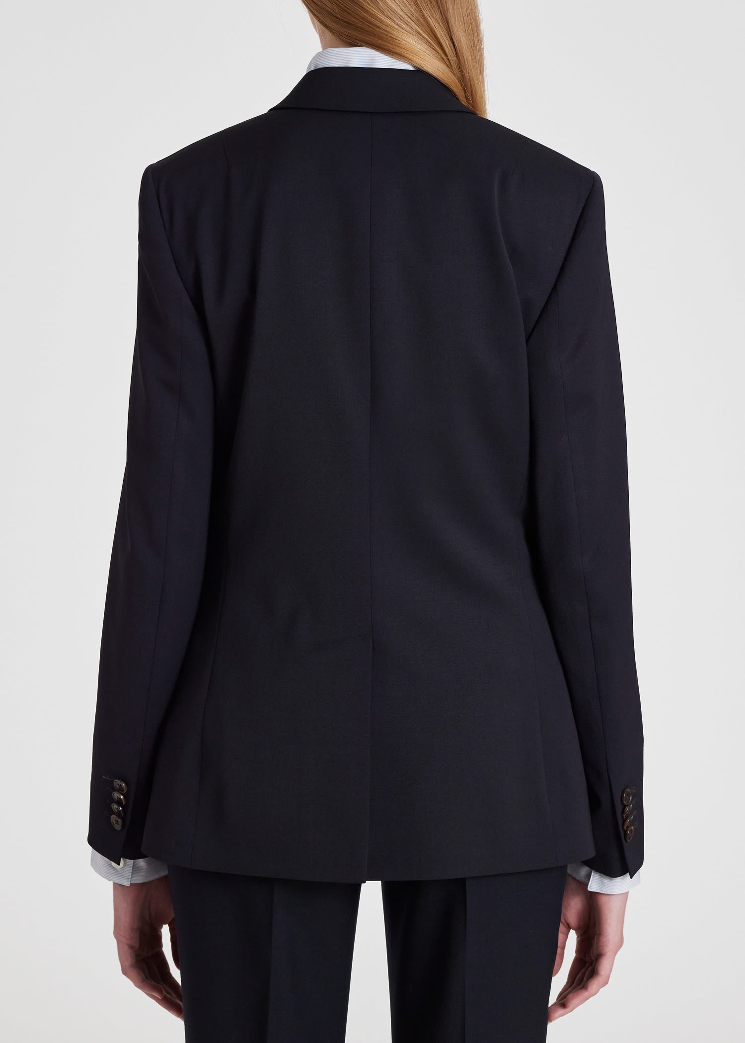 Stretch-Wool Two-Button Blazer - 6