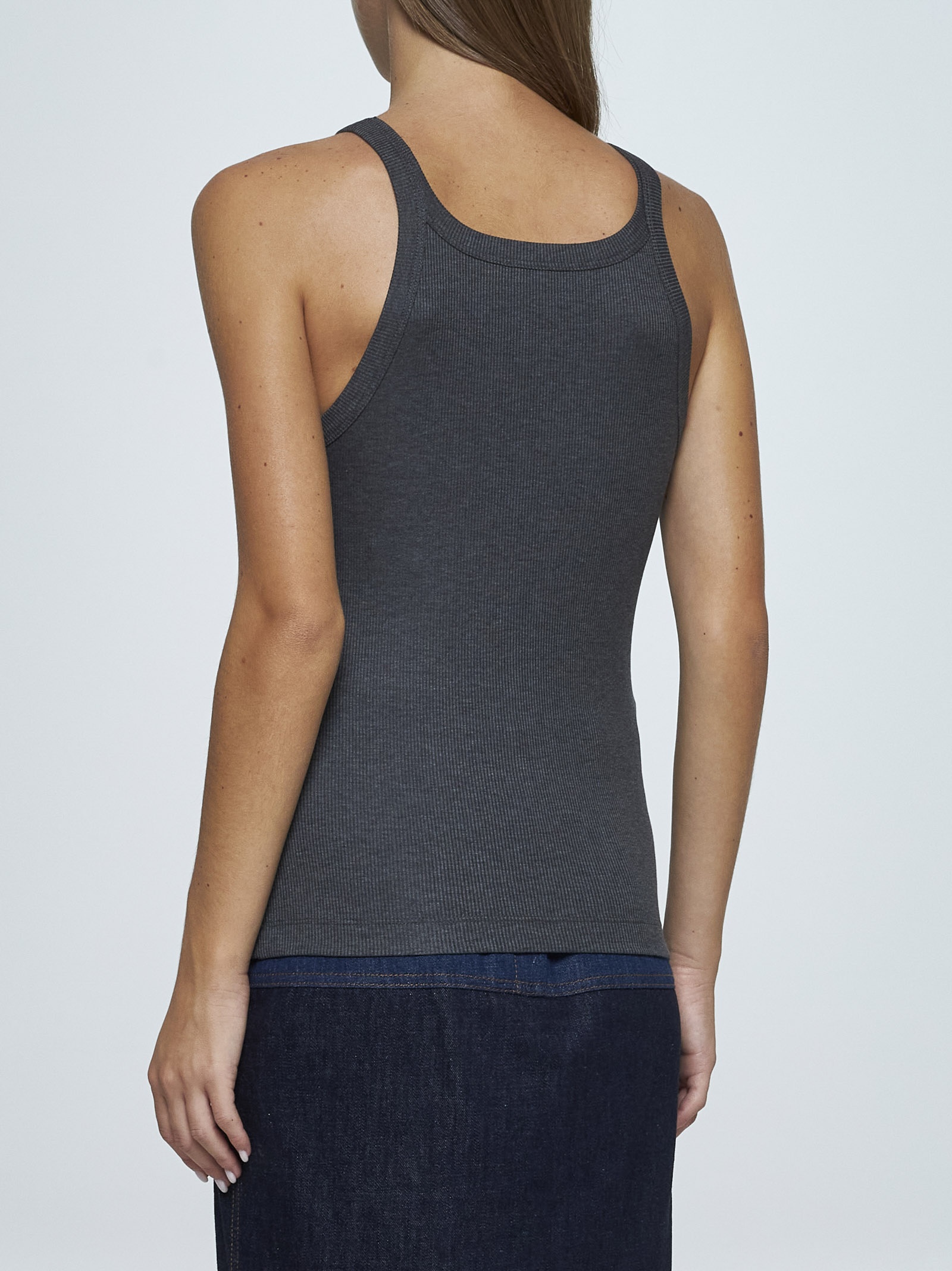 Logo cotton tank top - 4