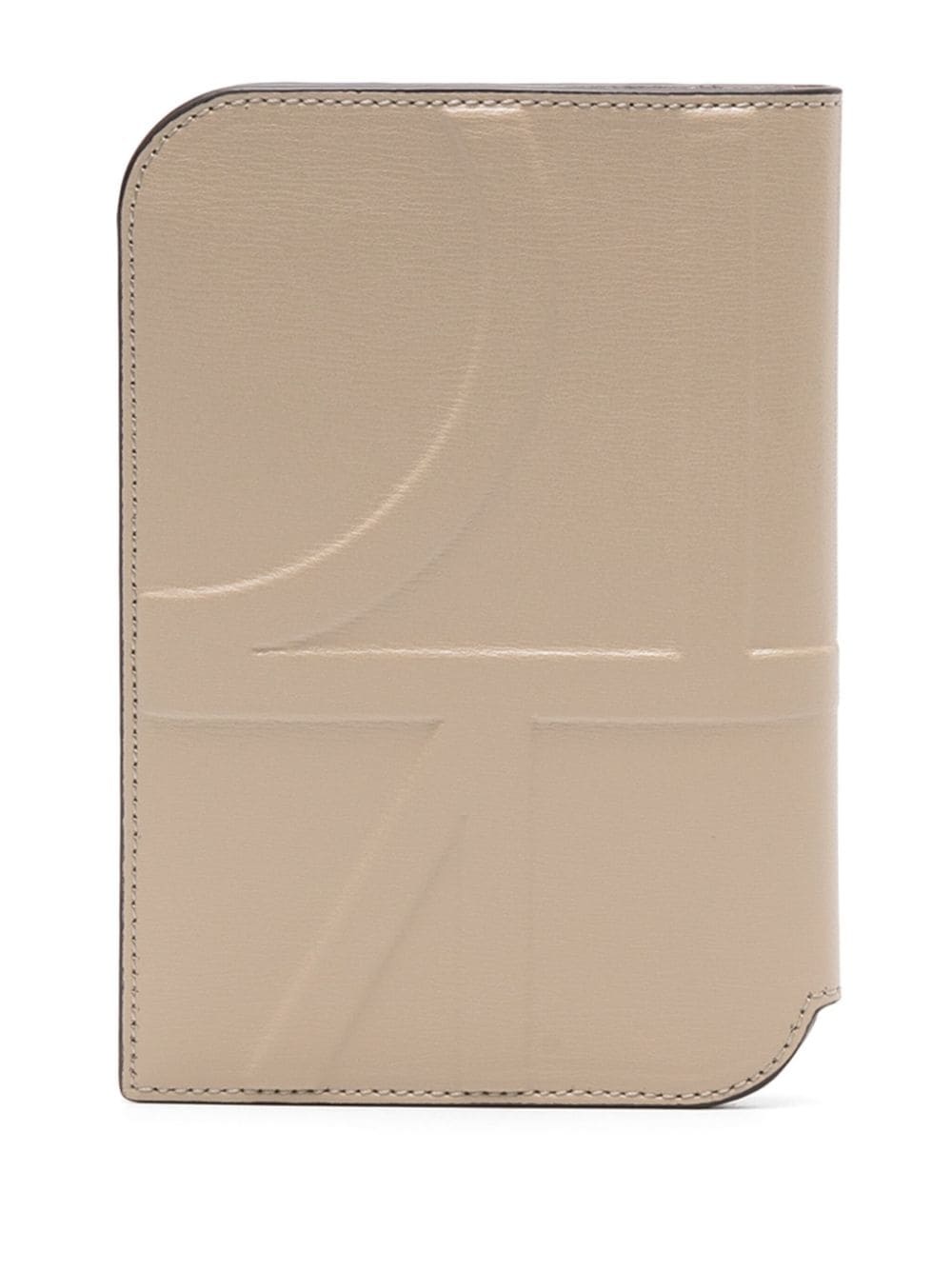logo-embossed passport wallet - 2