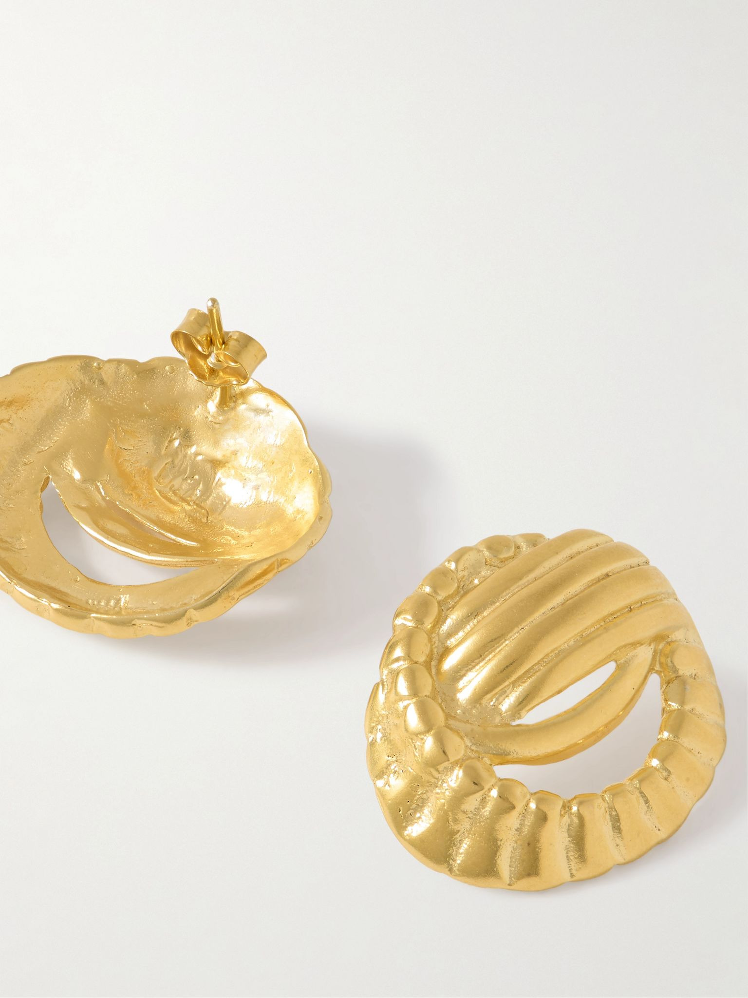 Gold-plated earrings Gold - 3