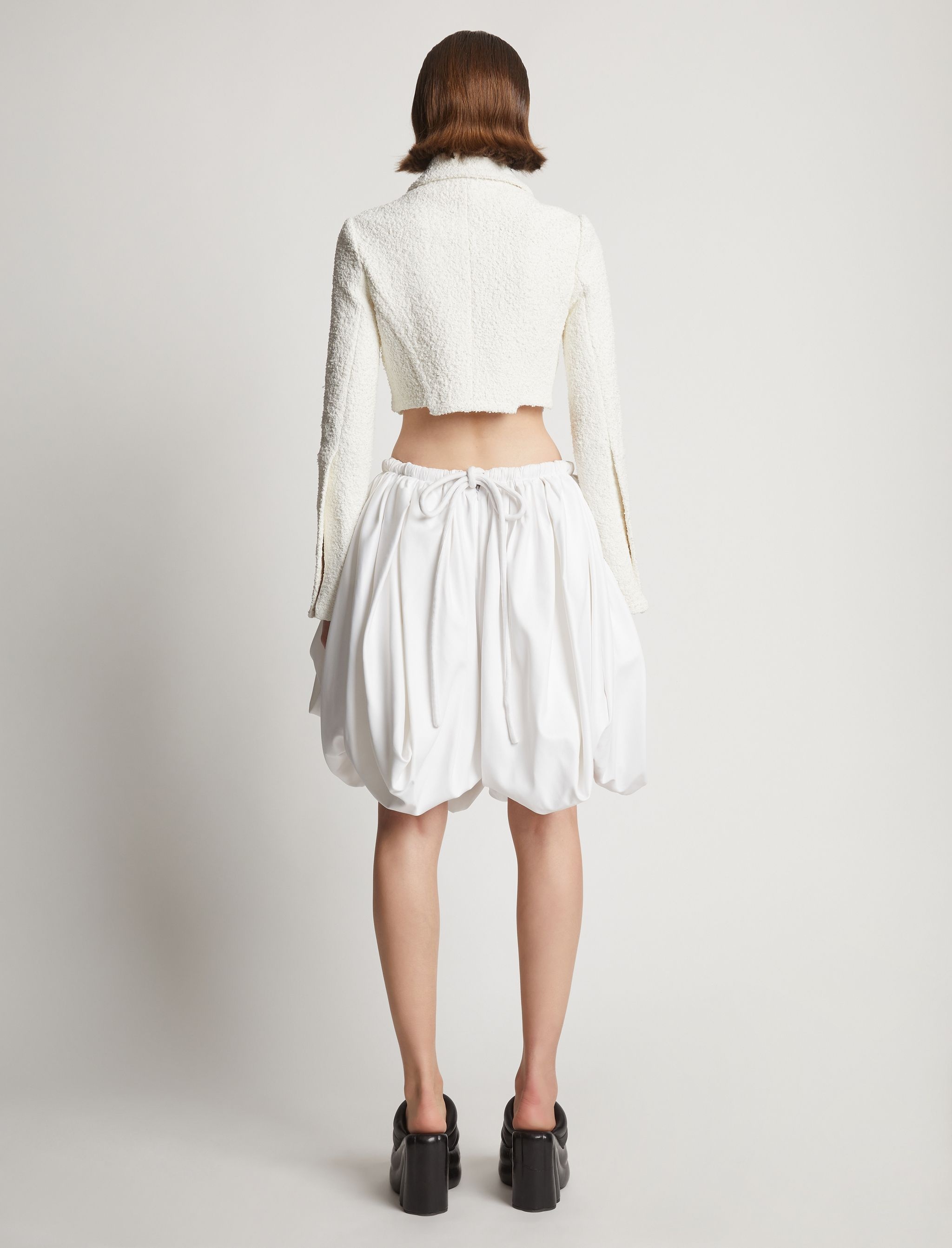 Stretch Boucle Crop Jacket - 5