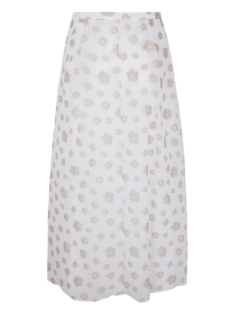 EMPORIO ARMANI fil-coupé effect midi skirt outlook