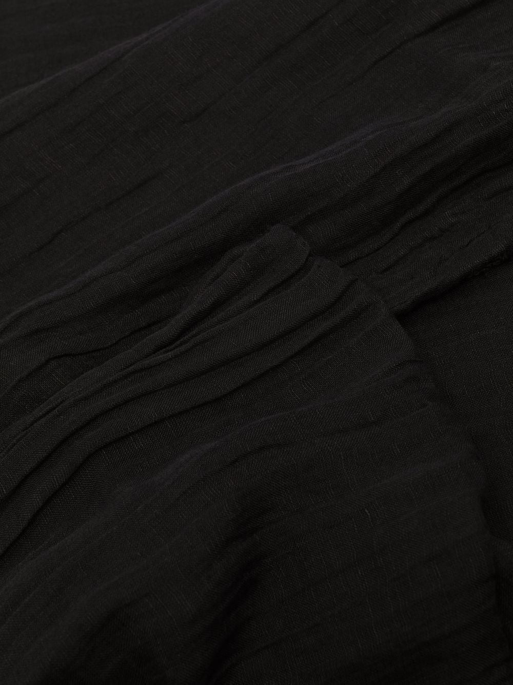 【RICK OWENS】Sandy スカーフ ブラック Rick Owens Sandy raw-cut scarf | REVERSIBLE
