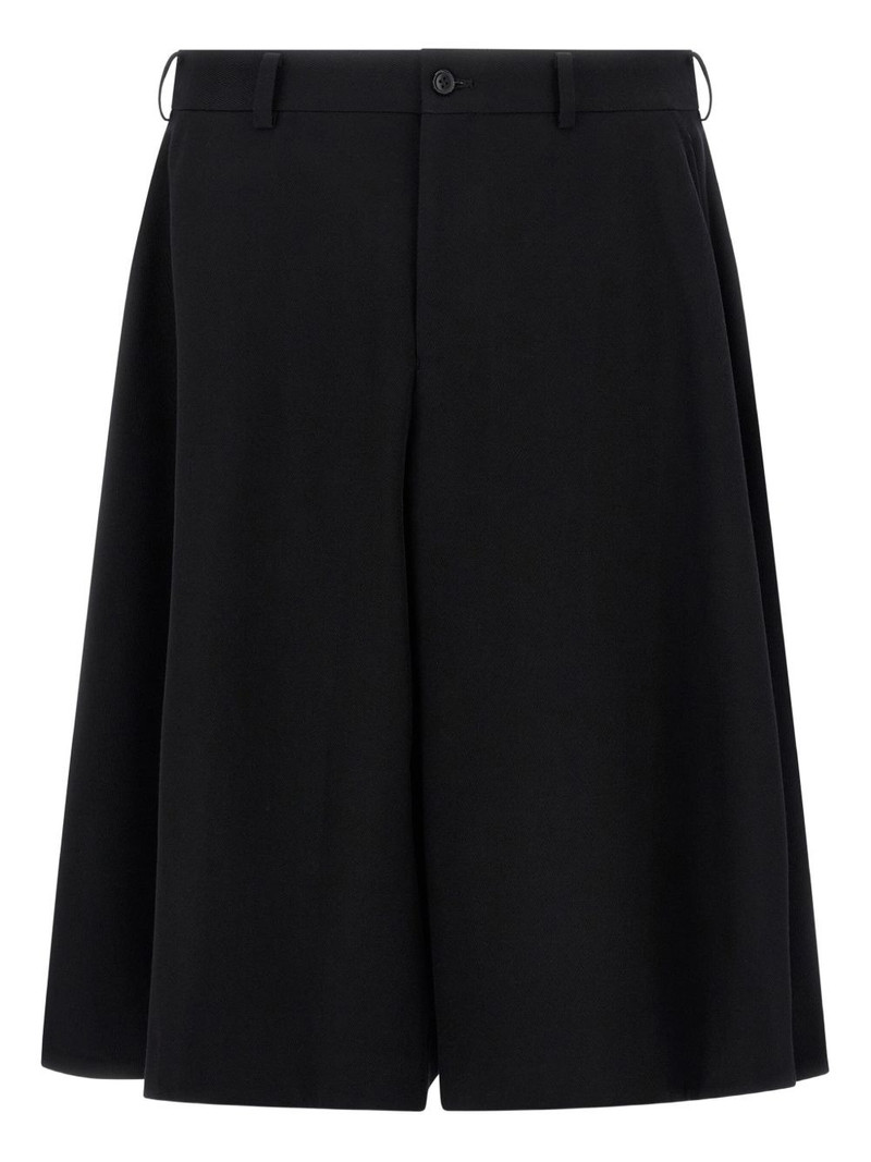 pleated wide-leg shorts 1