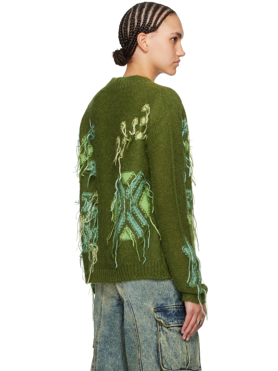 Andersson Bell Green Macaron Cardigan | REVERSIBLE