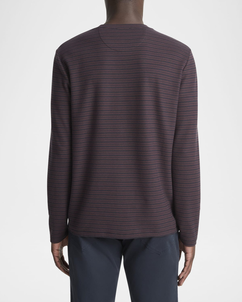 Vince Men's Stripe Pima Long-Sleeve Tee outlook