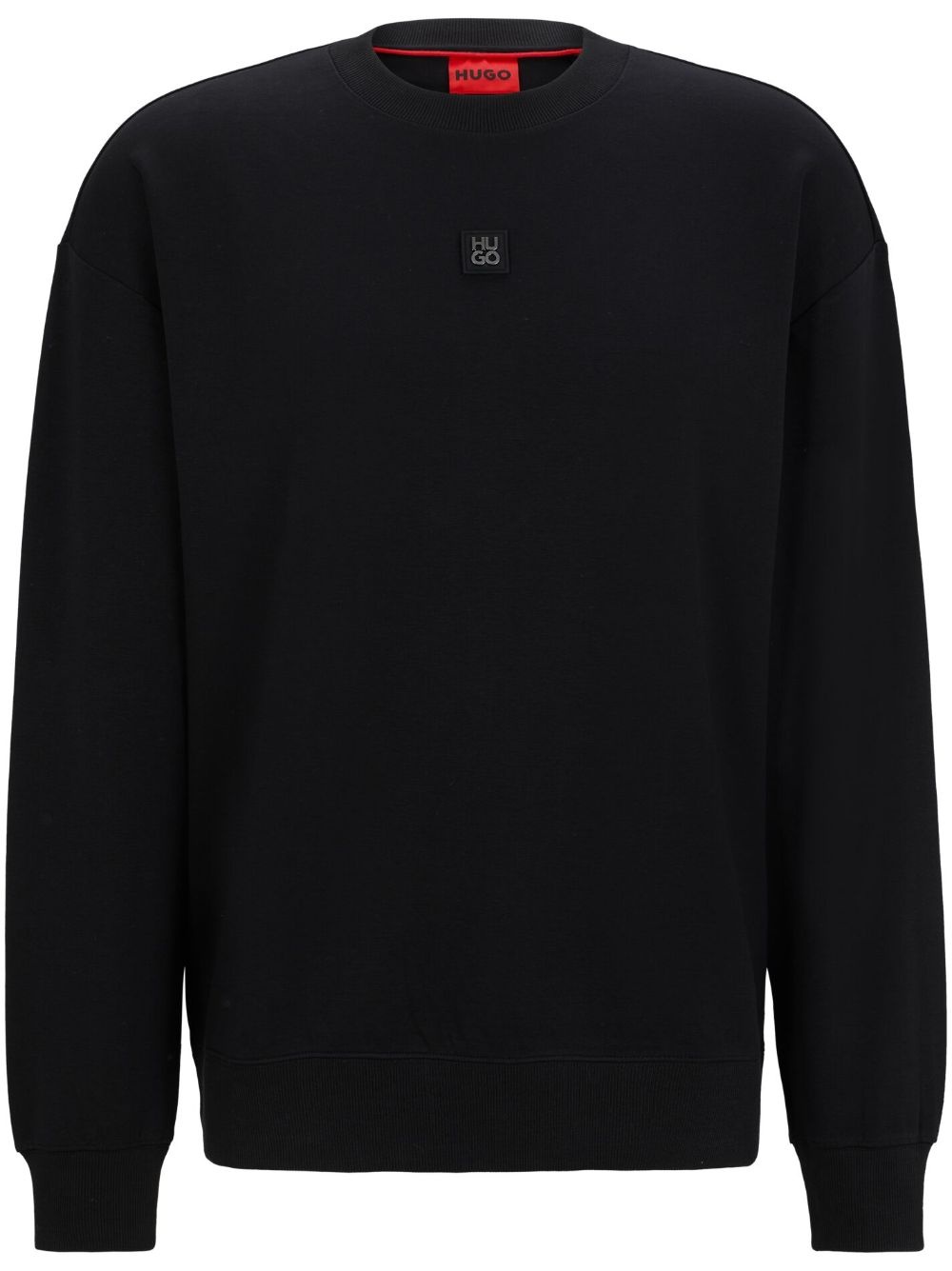 logo-patch stretch-cotton hoodie - 1