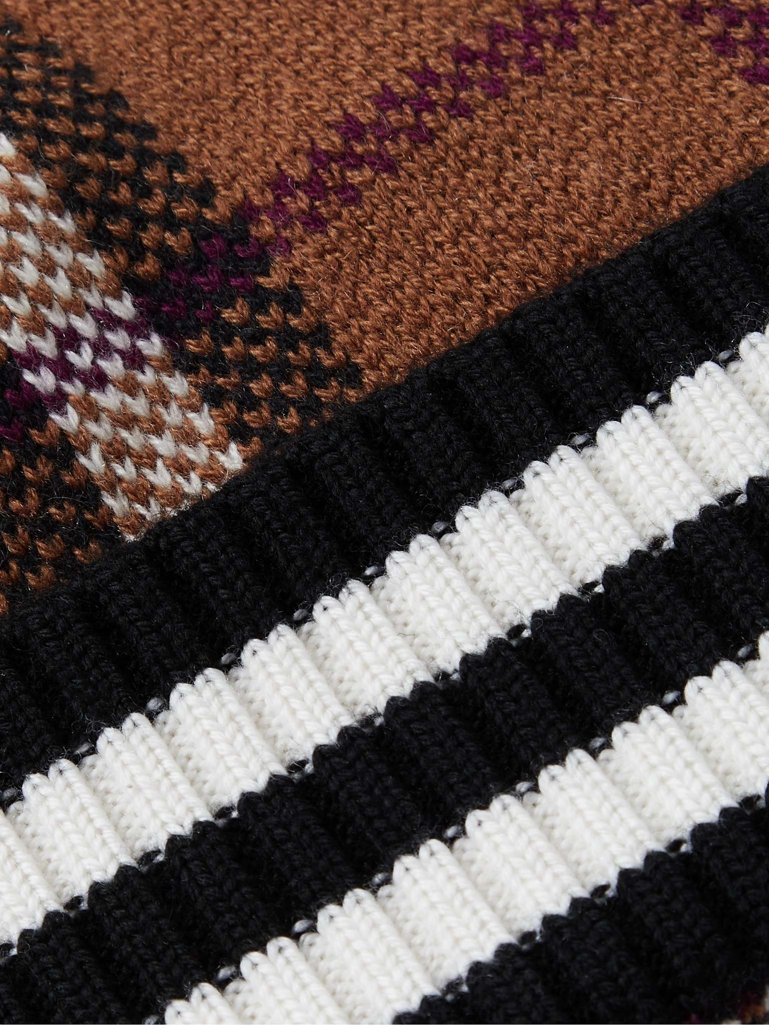 Checked Cashmere-Jacquard Beanie - 3