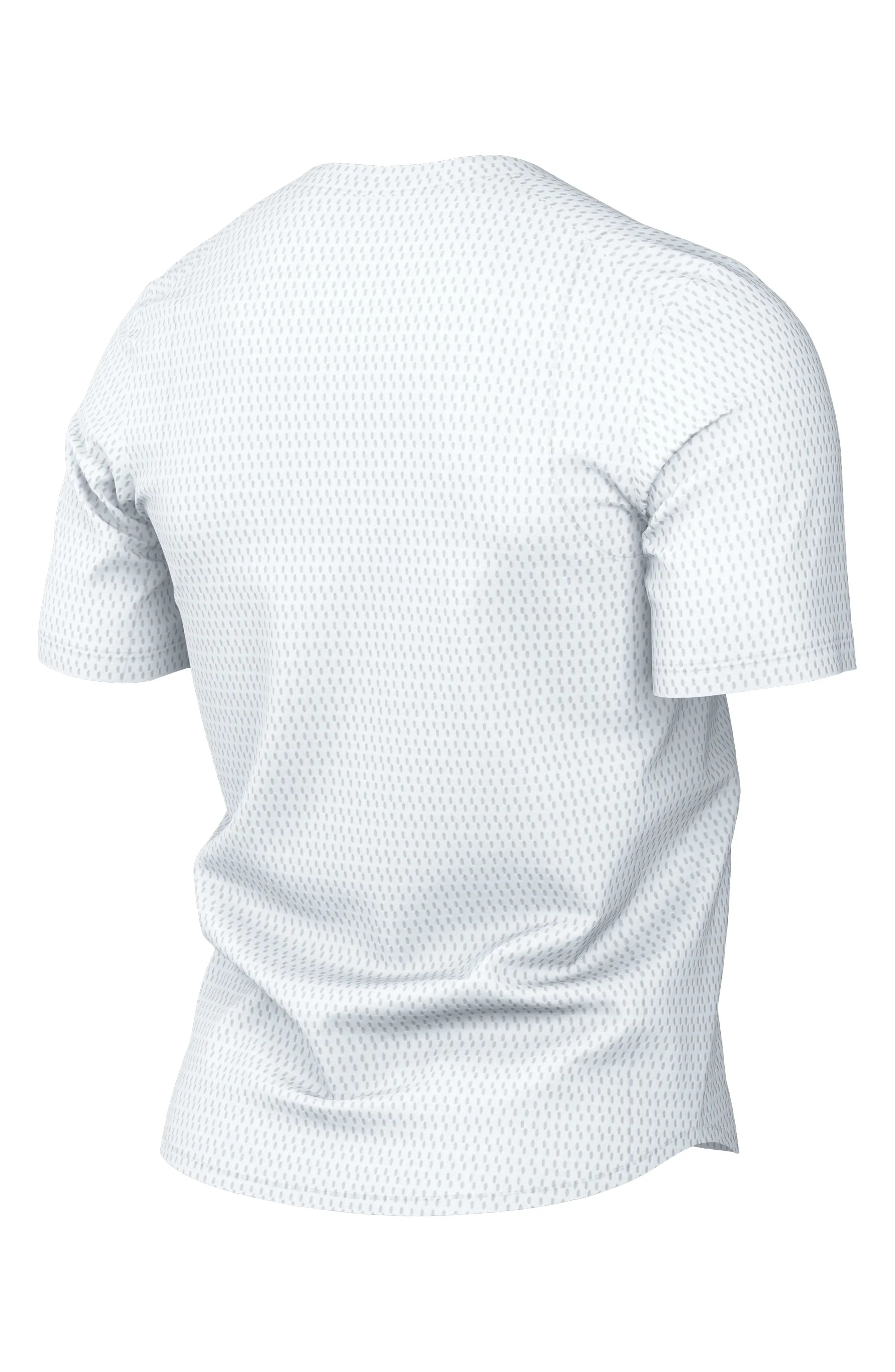 Court Dri-FIT Advantage Tennis Shirt in White/Black - 4