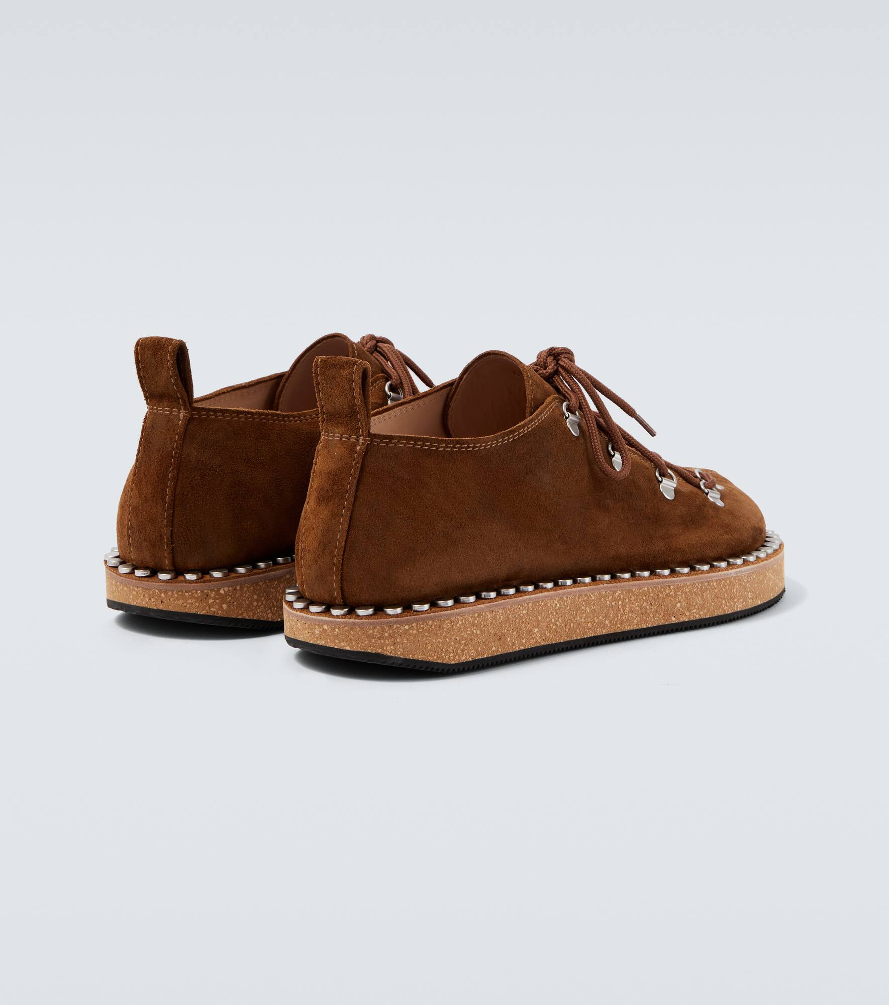 Rivet studded suede shoes - 6