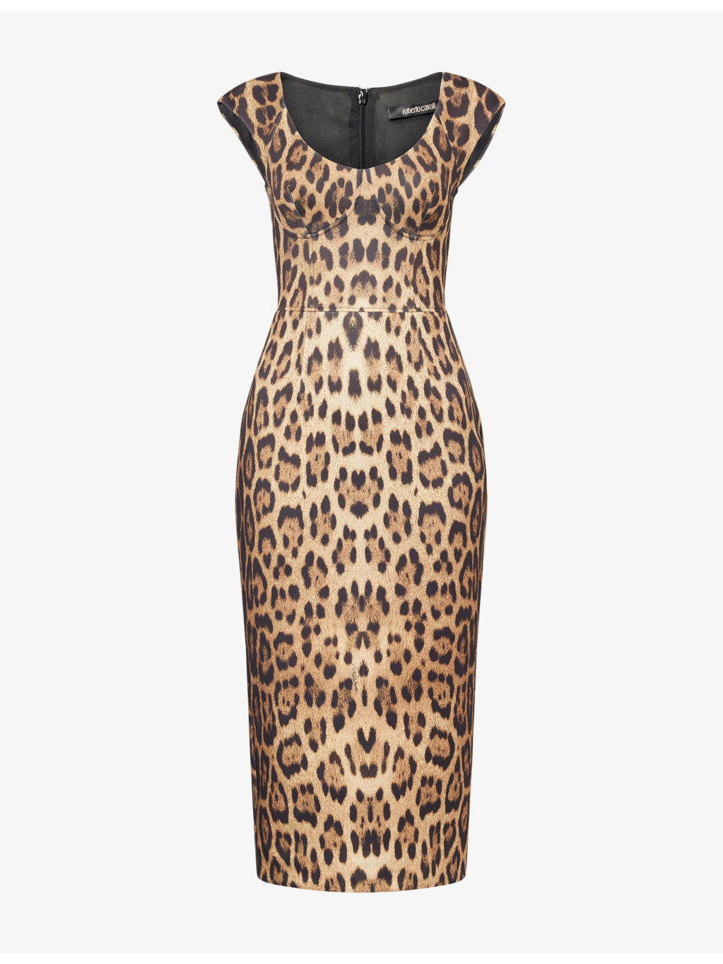 Leopard-Print Woven Midi Dress - 1