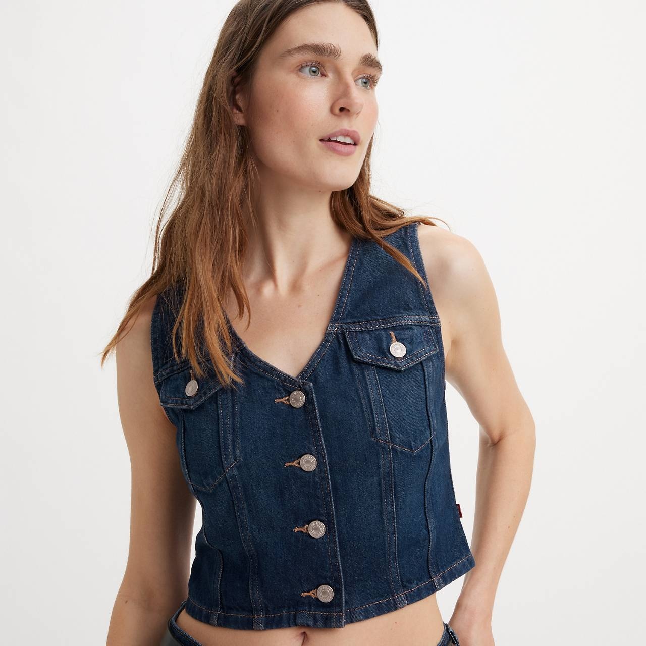 BELLA DENIM CORSET TOP - 5