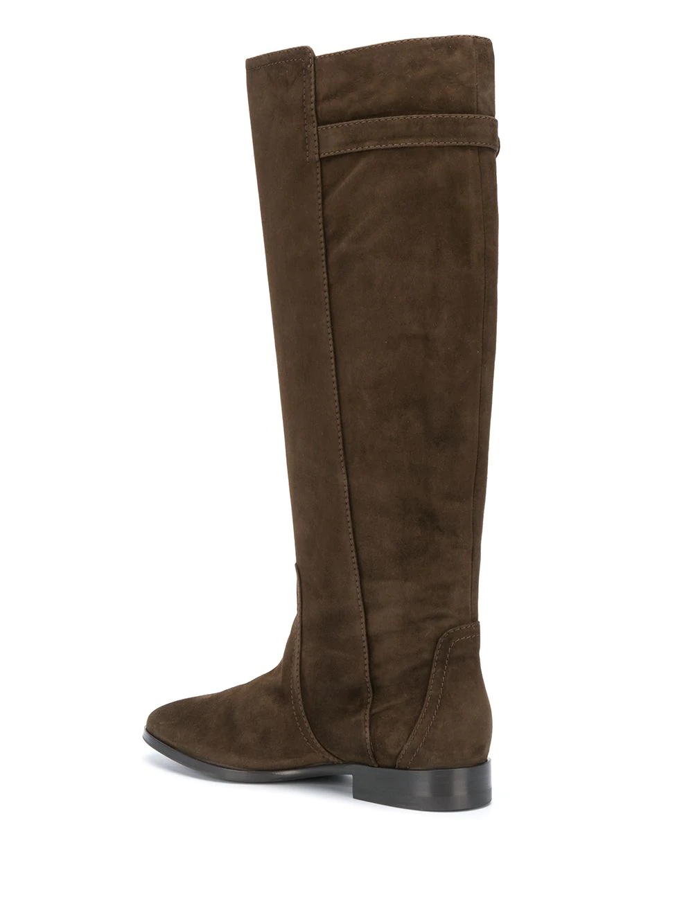 knee-length suede boots - 3