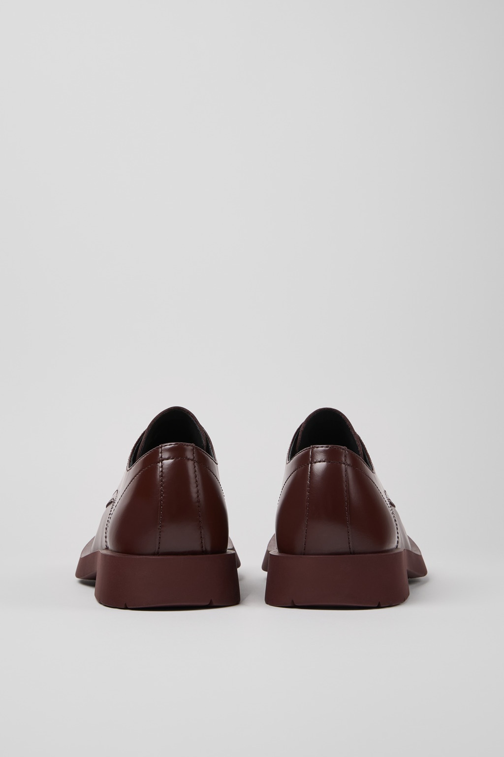 Burgundy Leather Shoes - 3