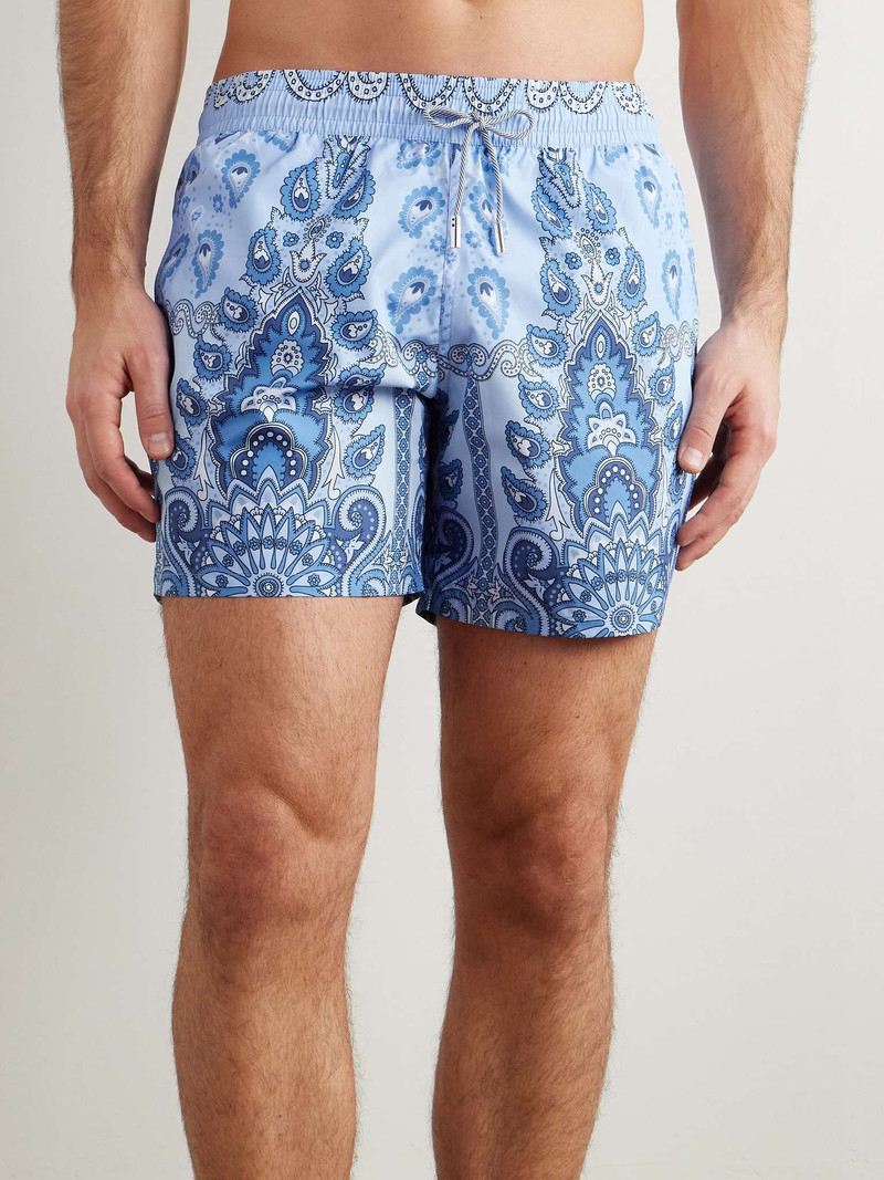 Etro Straight-Leg Mid-Length Paisley-Print Swim Shorts outlook