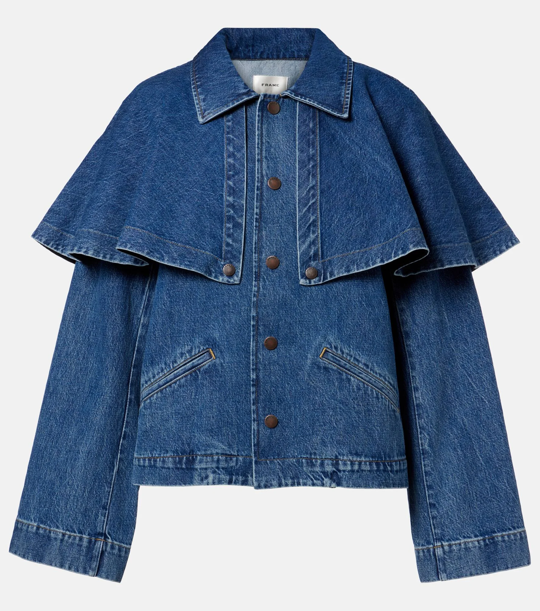 Cape denim jacket - 1