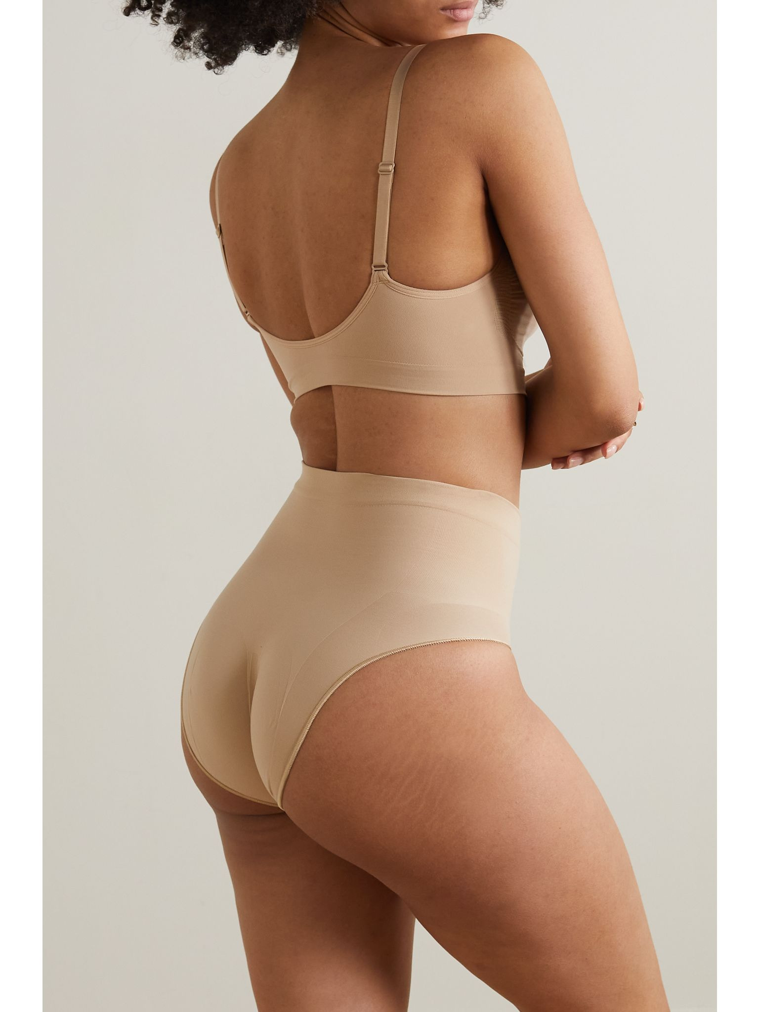 Seamless Sculpt Sculpting Mid Waist briefs - Mica Beige - 3