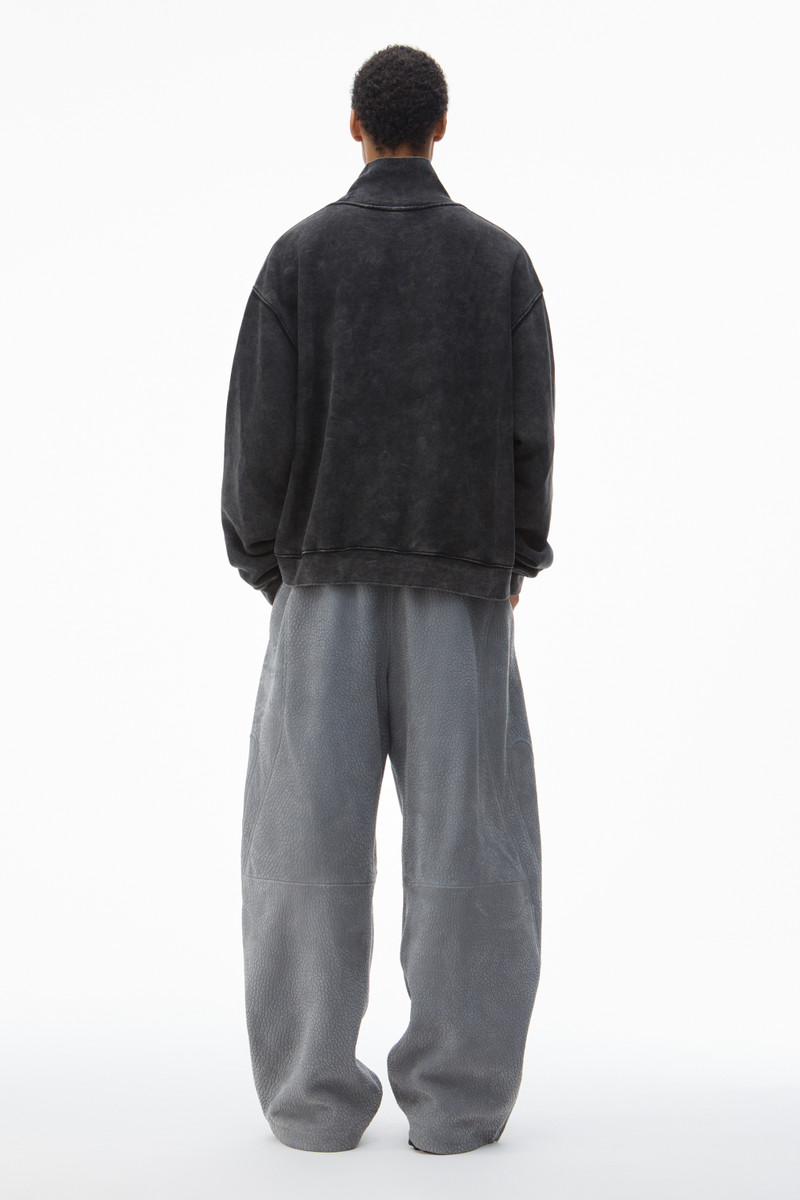 HIGH NECK PULLOVER IN DENSE FLEECE 4