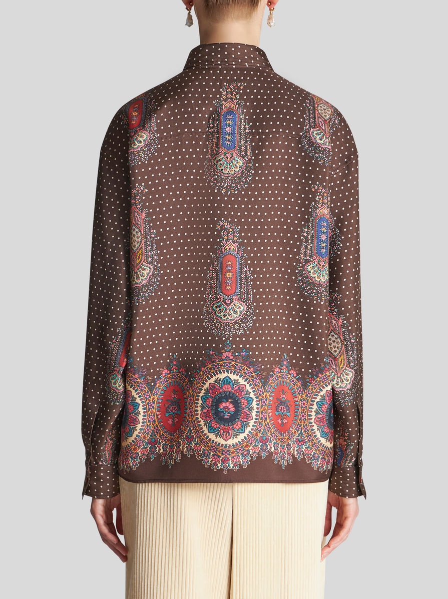 TWILL SHIRT WITH MEDALLIONS - 5