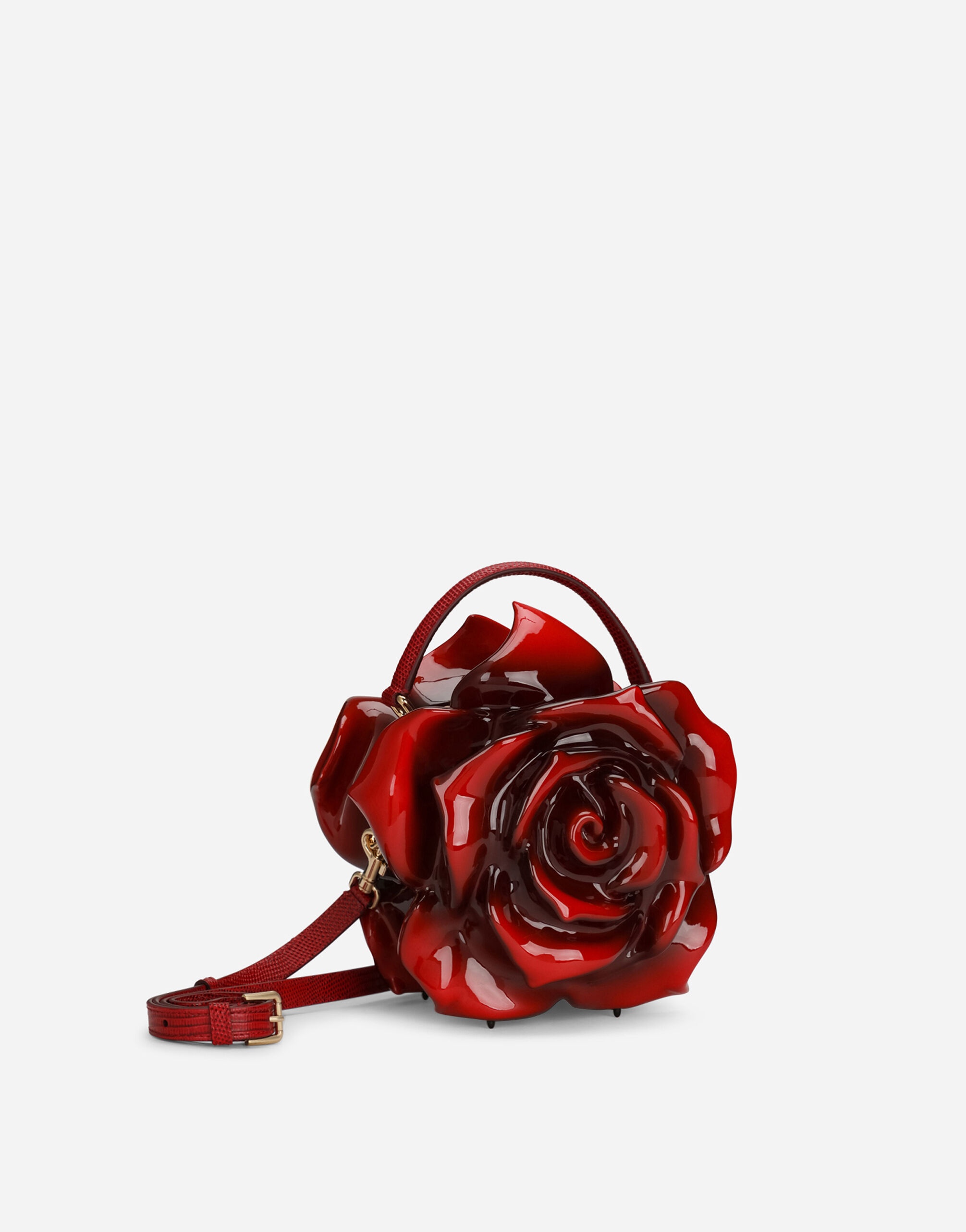 Resin rose-design Dolce Box bag - 2