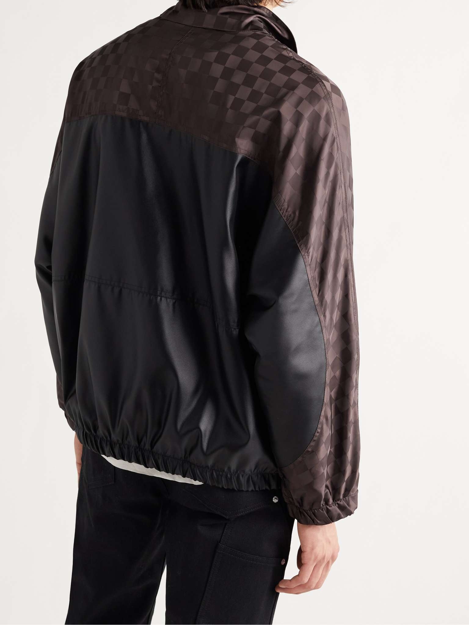 Shell and Checked Nylon-Jacquard Track Jacket - 4