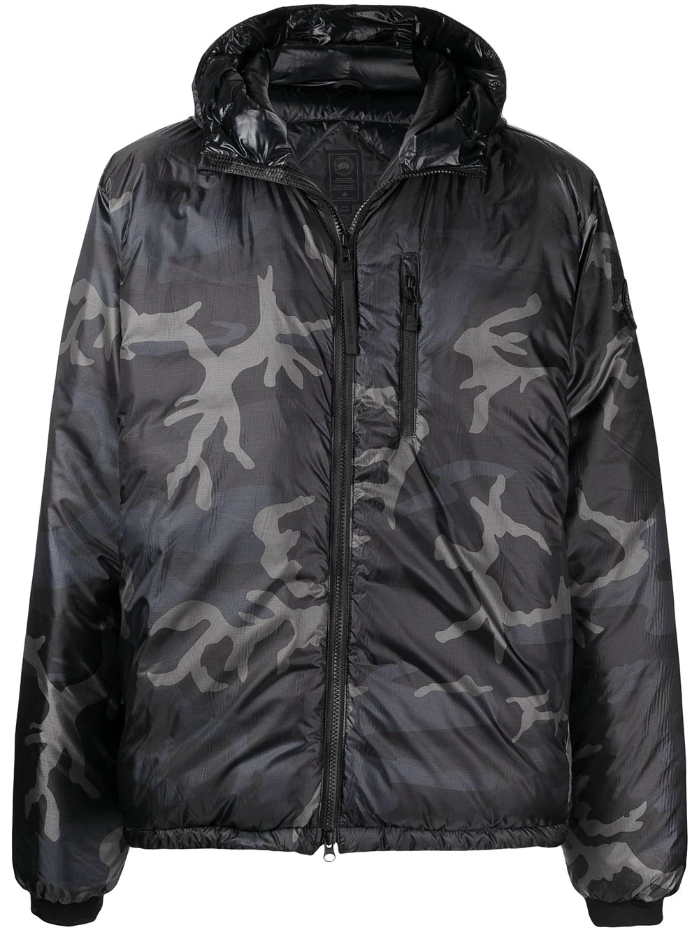 camouflage-print feather-down jacket - 1