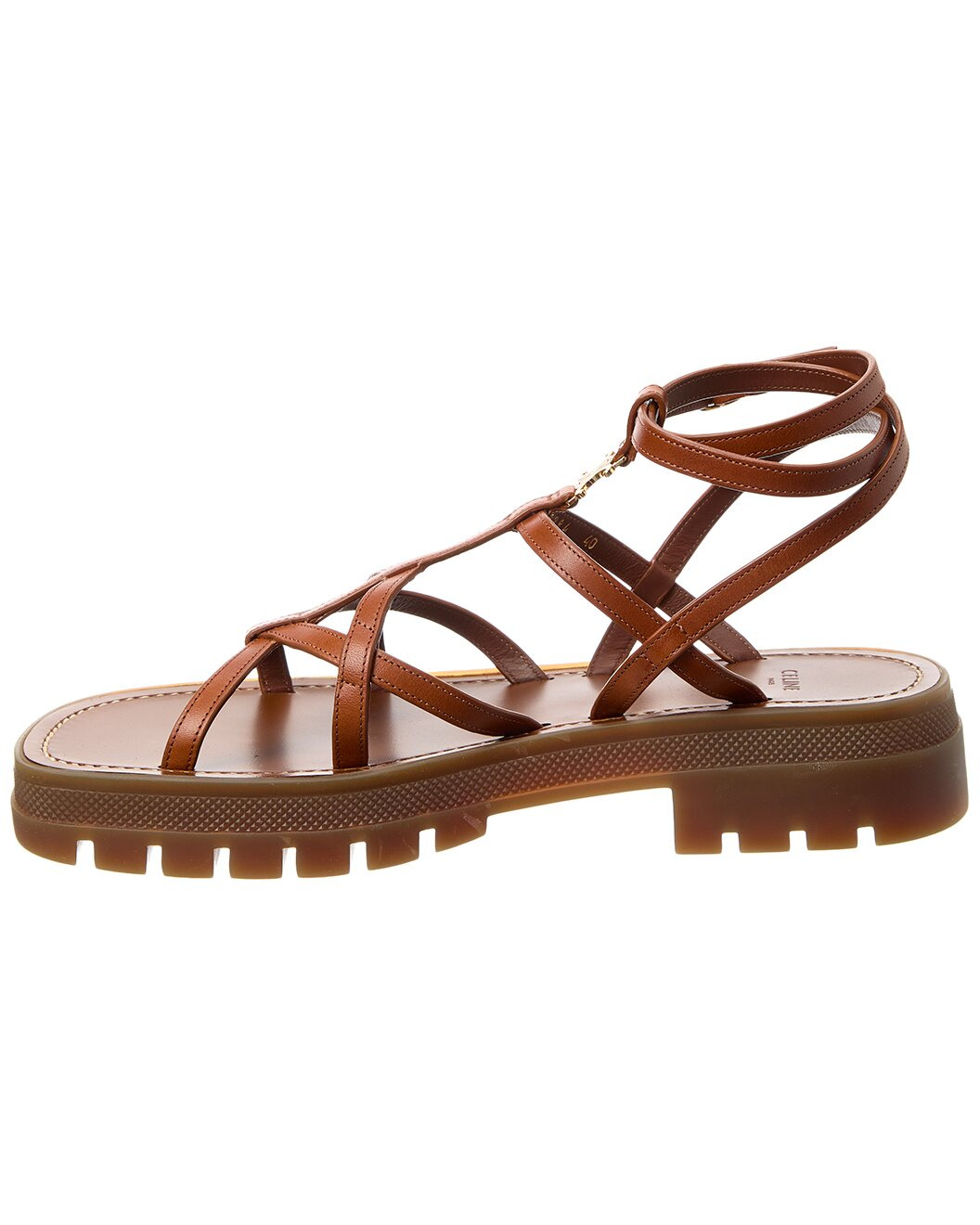 CELINE Clea Strappy Leather Sandal - 2