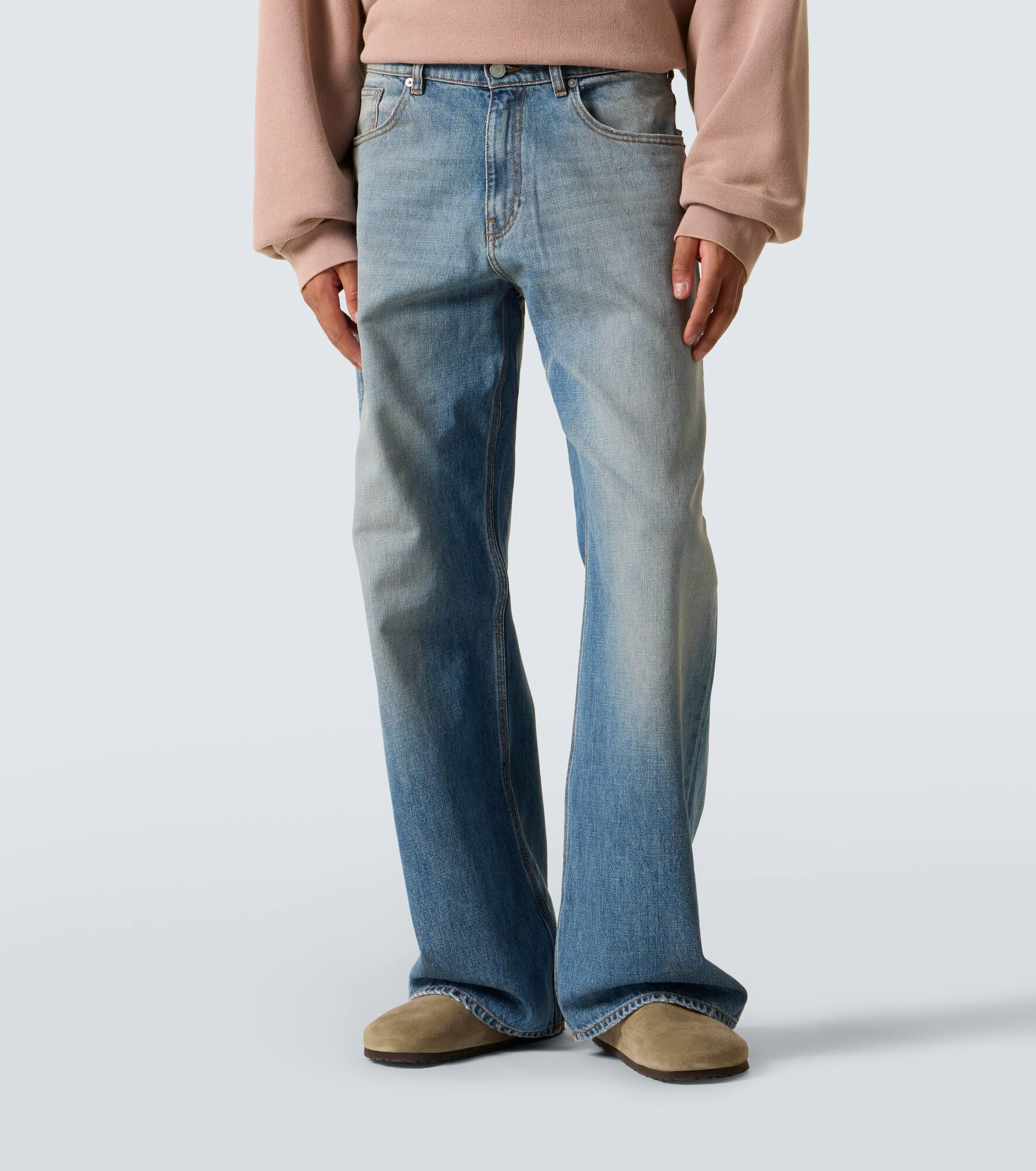 Mid-rise straight jeans - 3