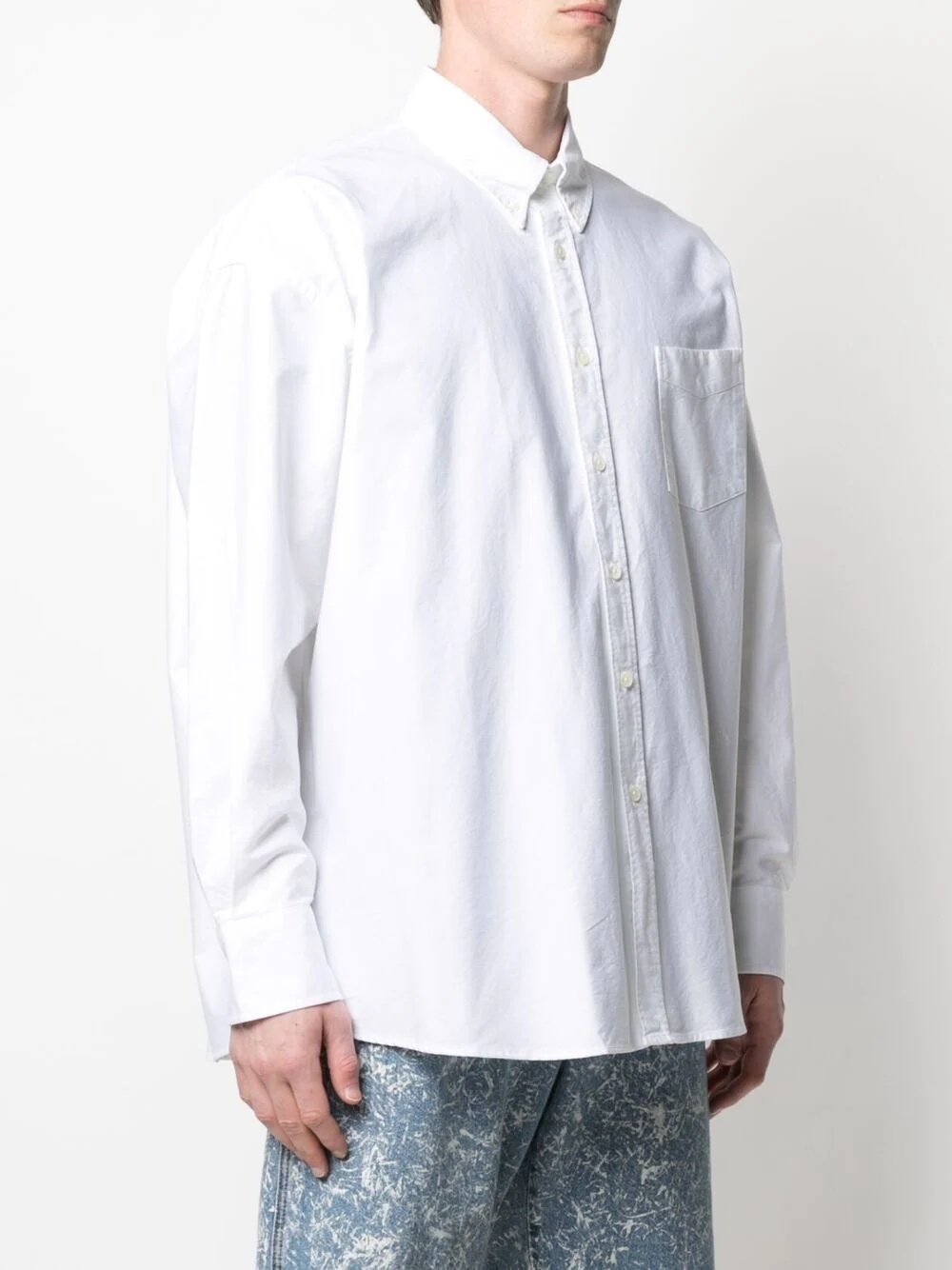 button-down cotton shirt - 3