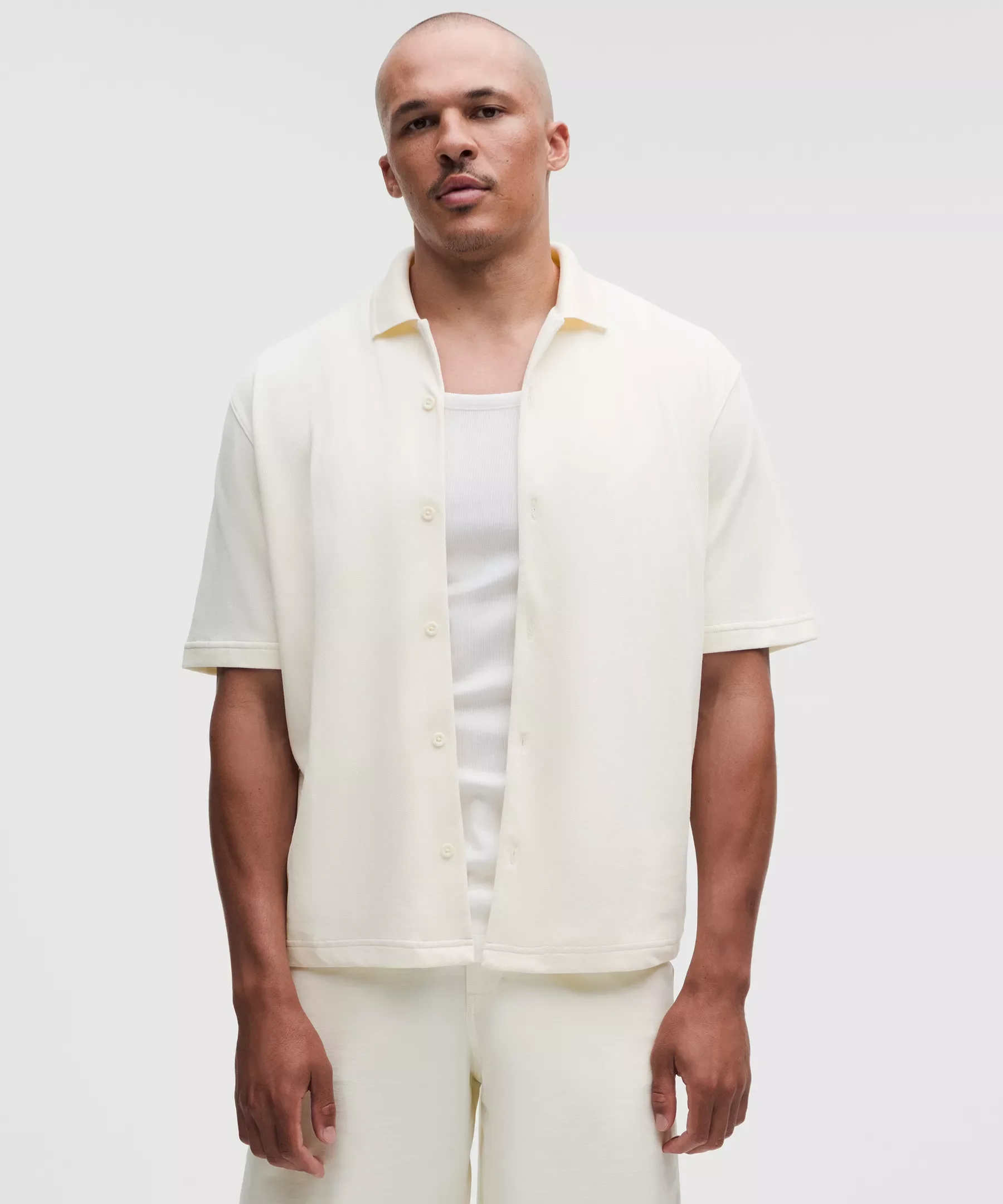 Pique-Performer Camp-Collar-Shirt - 1
