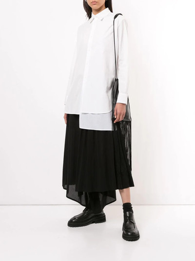 Y's draped hem shirt outlook