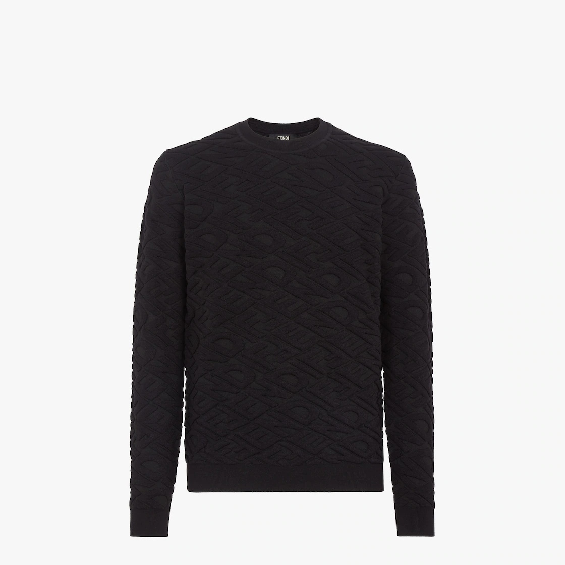 Black wool jumper - 1